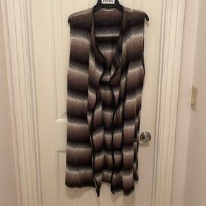 Tart Women's Brown and Black Striped Cardigan